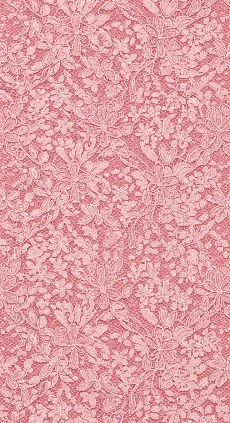 Pink Floral Lace and Lining